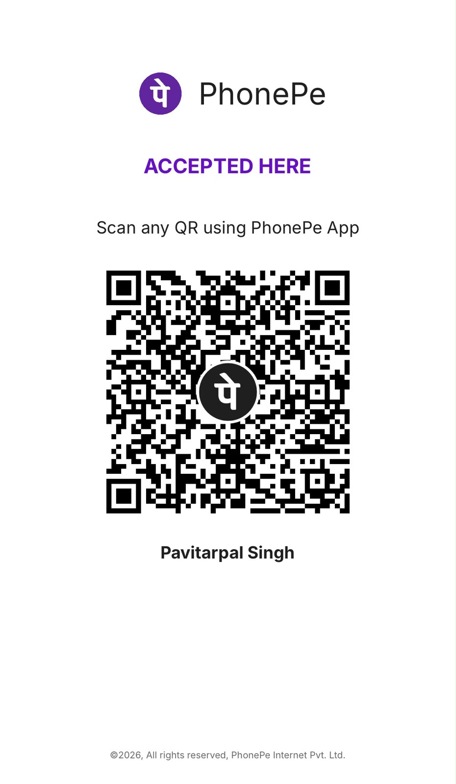 Book Payment QR